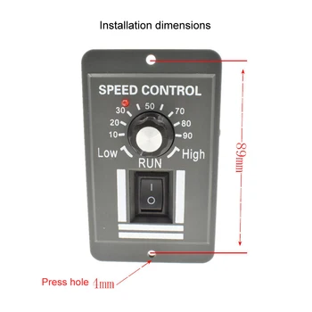 

DC 9V-60V motor controller PWM speed controller with variable speed switch 10A motor speed controller with power indicator