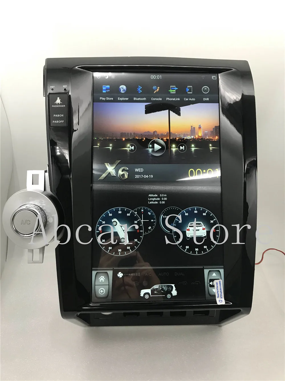 13,6 ''Tesla стиль Android 8,1 px6 автомобильный dvd-плеер gps навигация для Toyota tundra Sequoia 2007-2011 головное устройство стерео радио