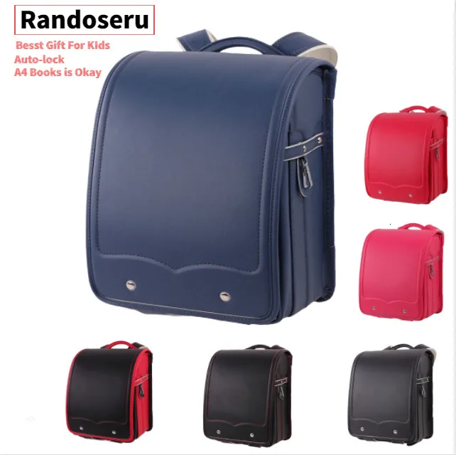 

Kid Orthopedic School Bags Children Schoolbag Backpack For Girl And Boys Students Bookbags PU Japanese Randosel Backpack Sac A