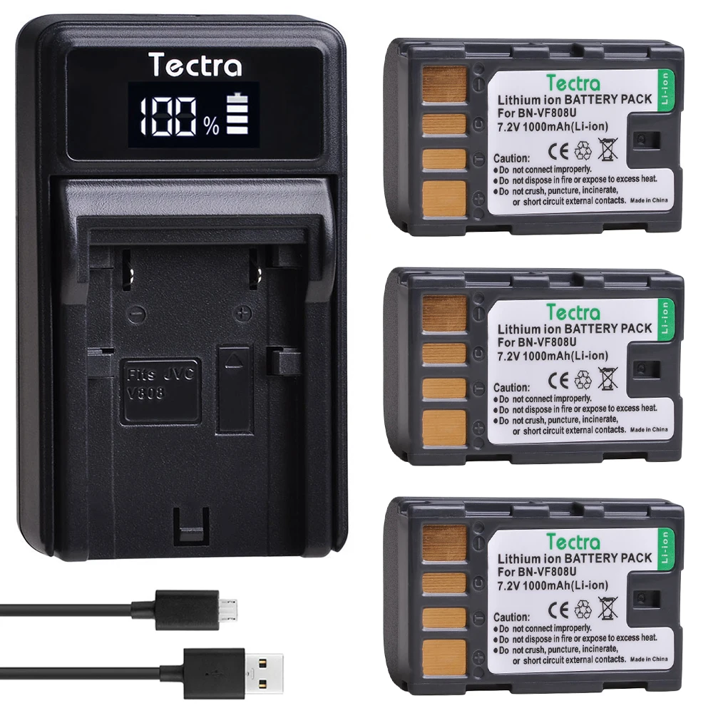 4 шт. BN-VF808 BN-VF808U BN VF808 Батарея+ светодиодный USB Зарядное устройство для JVC GZ-HD7 GZ-MG575 GZ-MG555 GR-D750 GR-D760 GR-D740 GZ-MG255