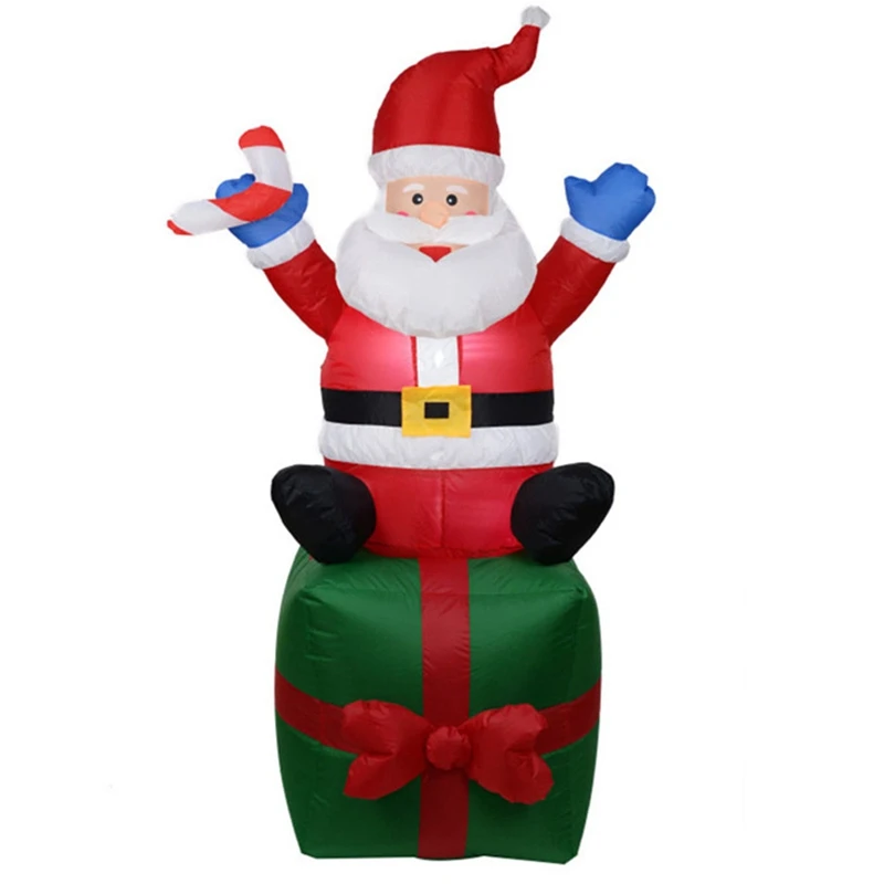 

1.8M High Automatic Inflatable Santa Claus Light Inflatable Christmas Decoration Garden Inflatable Toys Outdoor Toys US Plug
