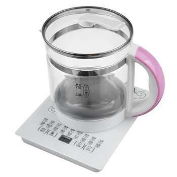 

220V 1.8L Multifunctional Electric Glass Kettles Healthy Heater Cooker Water Boiling Tea Porridge Soup Stewing Household Kettle