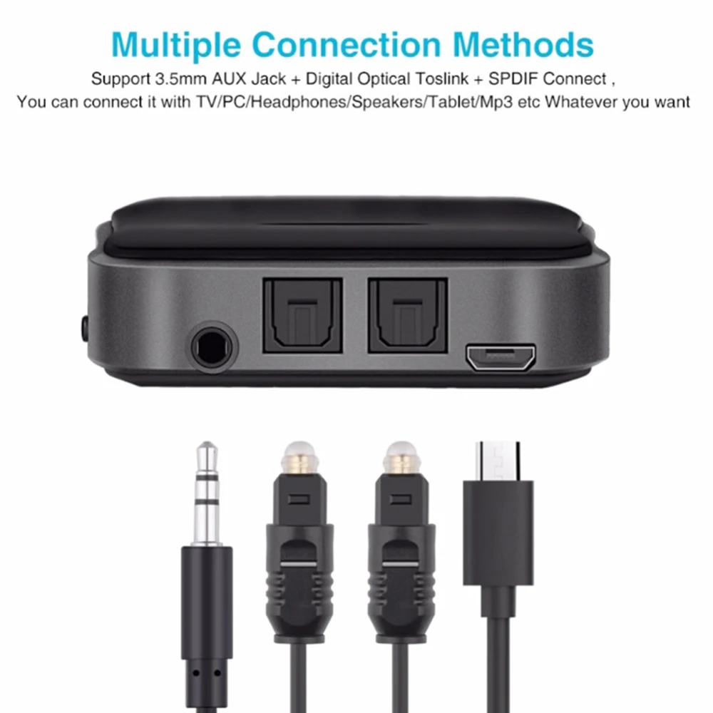 B19 CSR8675 HD Bluetooth 5,0 аудио передатчик приемник 3,5 мм/SPDIF/цифровой оптический Toslink для автомобильного динамика