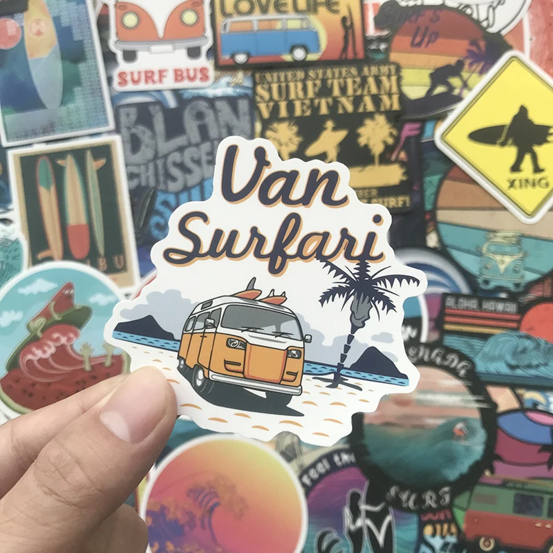 100pcs surf sticker 5