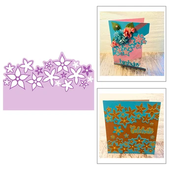 

2020 New Star Flowers Background Embossing Layered Metal Cutting Dies For DIY Making Greeting Card Paper Scrapbooking No Stamps