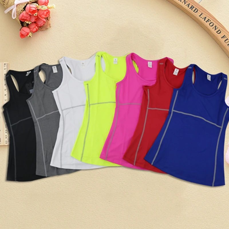 Breathable Women Tank Top Summer Sexy Sports Fitness Workout Tops Gym Sleeveless T Shirts Sporting Quick Drying Loose Vest