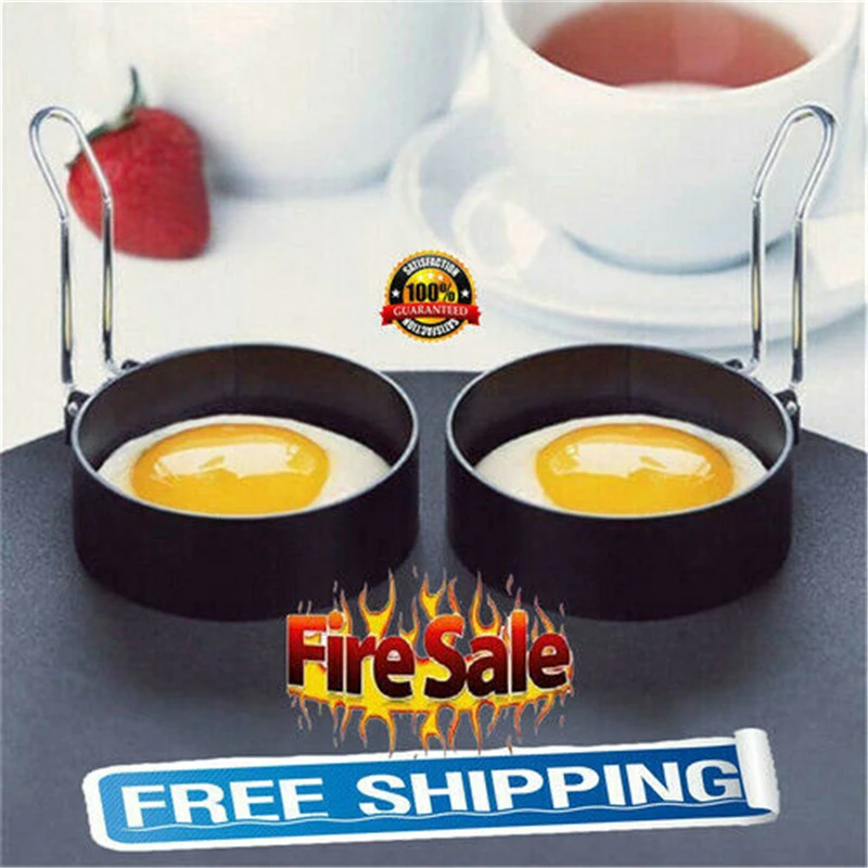 

1PC Shapes Stainless Steel Fried Egg Shaper Pancake Mould Mold Kitchen Cooking Tools