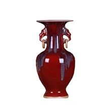 Цзиндэчжэнь керамическая ваза китайский стиль ваза для цветов тонкая гладкая поверхность цветочный горшок креативное украшение дома украшения фэн-шуй