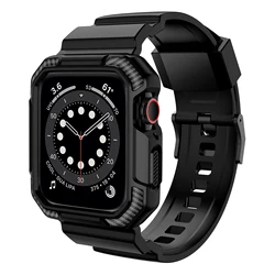 Rugged Armor Pro Durable Strap with Protective Case for 46mm (Black)