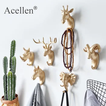 

Hanger Keys Creative American Hanging Hook Holder Wall Hook Creative Animal Hooks Home Strong Seamless Sticking Hook Decorative