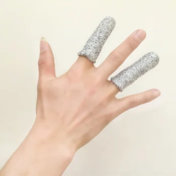 

New 1 Pc Reusable Cut Resistant Finger Cots Level 5 Protection Anti-Cut Fingertips Protector Hands Finger For Kitchen Work Scul