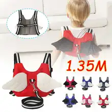 1,35 м детский ремень безопасности, не теряющийся, походный ремень, Детские поводки, детская ручка для прогулок, детский браслет для игр на открытом воздухе