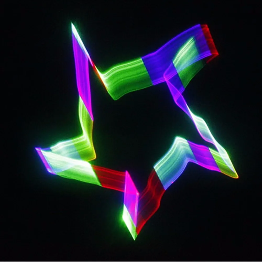 3D эффект RGB Красочные Лучи 400 МВт лазерный проектор сканер музыкальный светильник