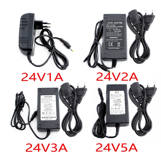 12V 24V Universal Power Adapter Led Strip Charger EU US 12 24 V Volt Power Adapter AC DC 220V To 12V 24V 1A 2A 3A 5A 6A 8A 10A 1