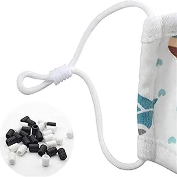 

new Adjuster Rope Cord Lock Plastic Stopper Cord End Toggle Clip Buckle Drawstrings Elastic Cord Adjuster Mask Elastic Buckle