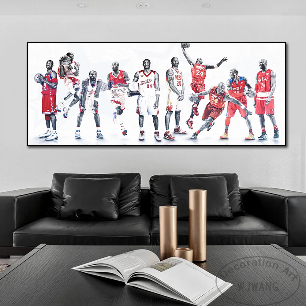 

Basketball Star Posters Prints Canvas Painting Print Wall Picture Canvas Poster Boy Room Wall Decor Living Room Home Decor Gift