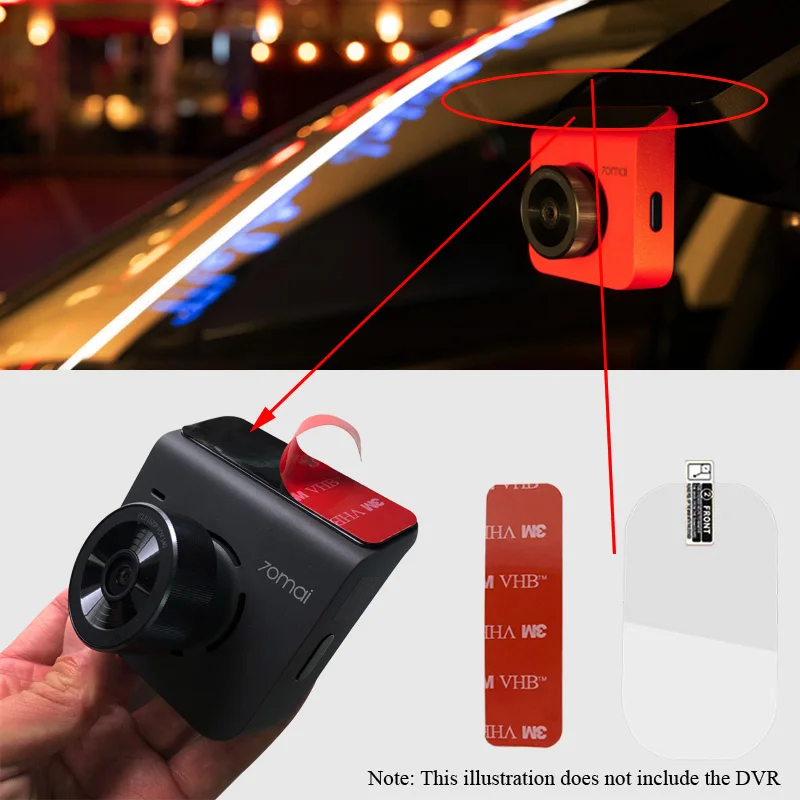 Для оригинального xiaomi 70mai Dash Cam A400 Smart 3M пленка и статические наклейки для Car DVR |