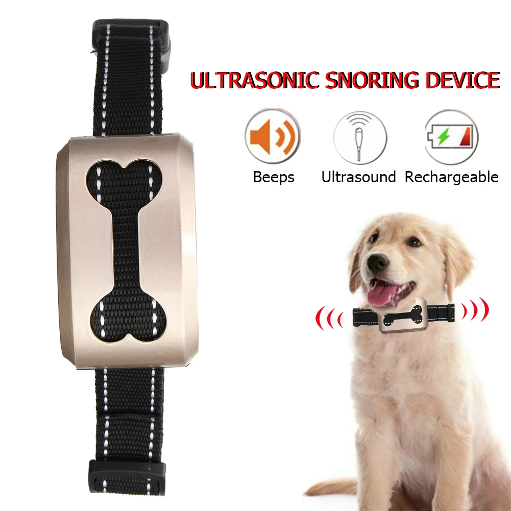 

Pet Dog Rechargeable Anti Bark Collar Control Train Waterproof Stop Barking Pet Dog Waterproof Ultrasonic Training Collars