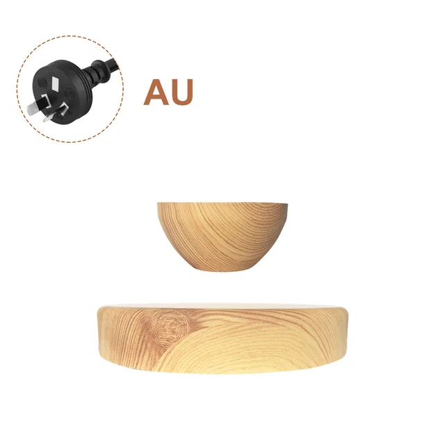 Levitating Air Bonsai Pot Rotating Flower Planter Magnetic Levitation Suspension Flower Floating Pot Desk Home Office Decor 01 AU PLUG