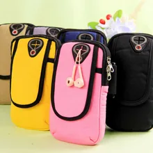 Многофункциональная открытая Беговая наручная сумочка из плотной ткани на руку для бега и занятий спортом сумка 6 дюймовый универсальный чехол для мобильного ручная сумка через плечо