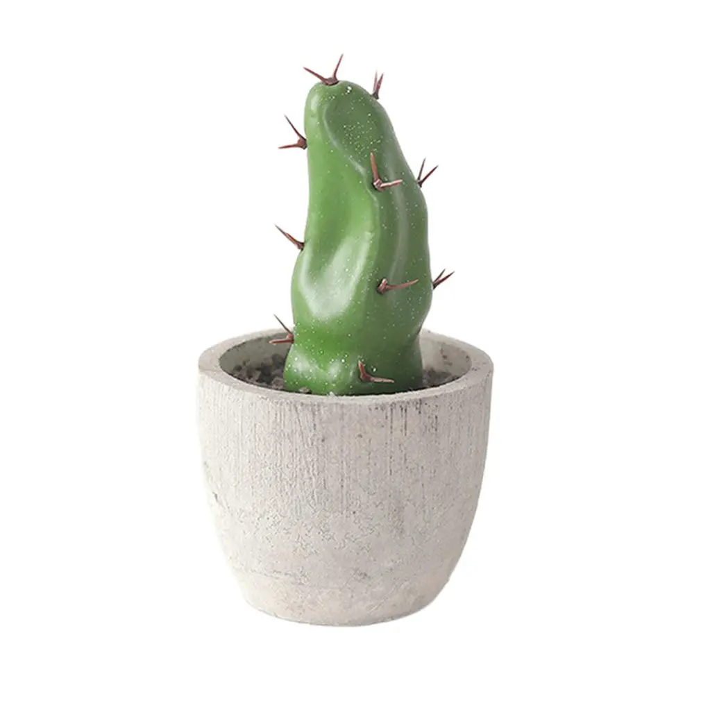 

Living Room Home Decoration Simple Desktop Cabinet Accessories Potted Green Plants Cactus Artificial Flower Simulated Plant