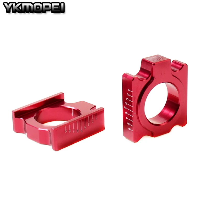 CNC алюминиевая задняя цепь регулятор оси блоки для CR125/250R CRF250R/250X 450R/450X Байк Мотоцикл Мотокросс