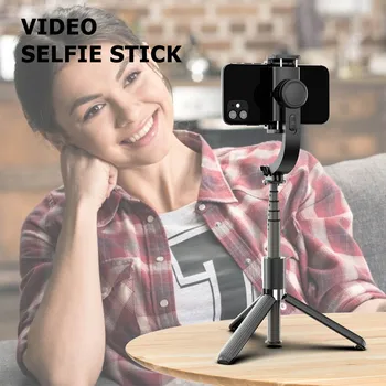 

Handheld Gimbal Stabilizer Anti-Shake Phone Selfie Stick Expandable Tripod Foldable Shutter Remote Extendable