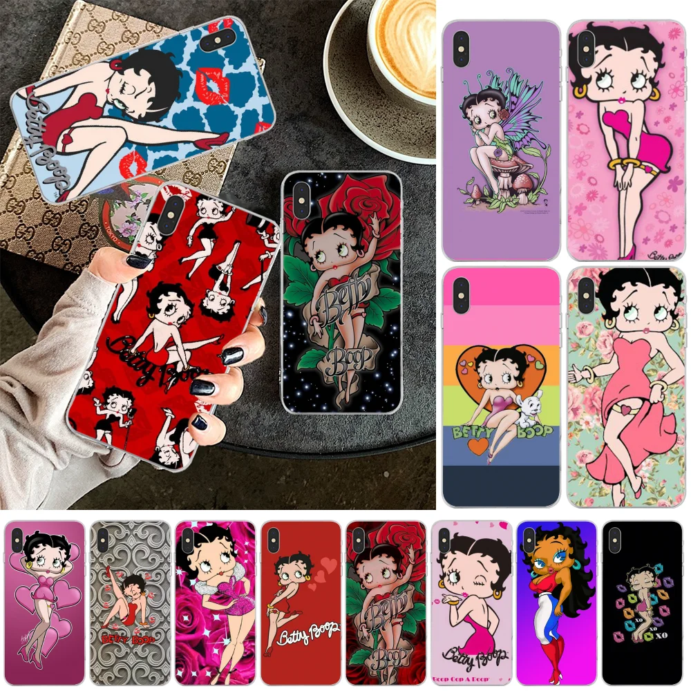 BaweiTE betty boop новое поступление черный чехол для мобильного телефона iPhone 11 pro XS MAX 8 7 6