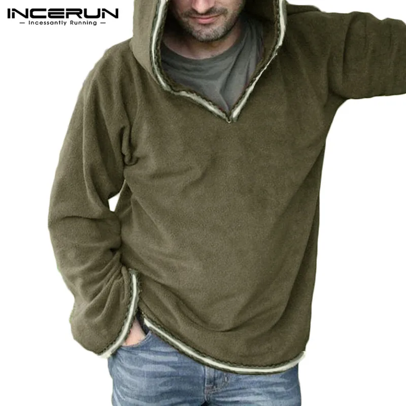 fashion street solid color loose hoodie