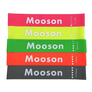

Hot! Five Colors Resistance Bands + Black Storage Bag Fluorescent Elastic Drawstring Bag Training Fitness Equipment