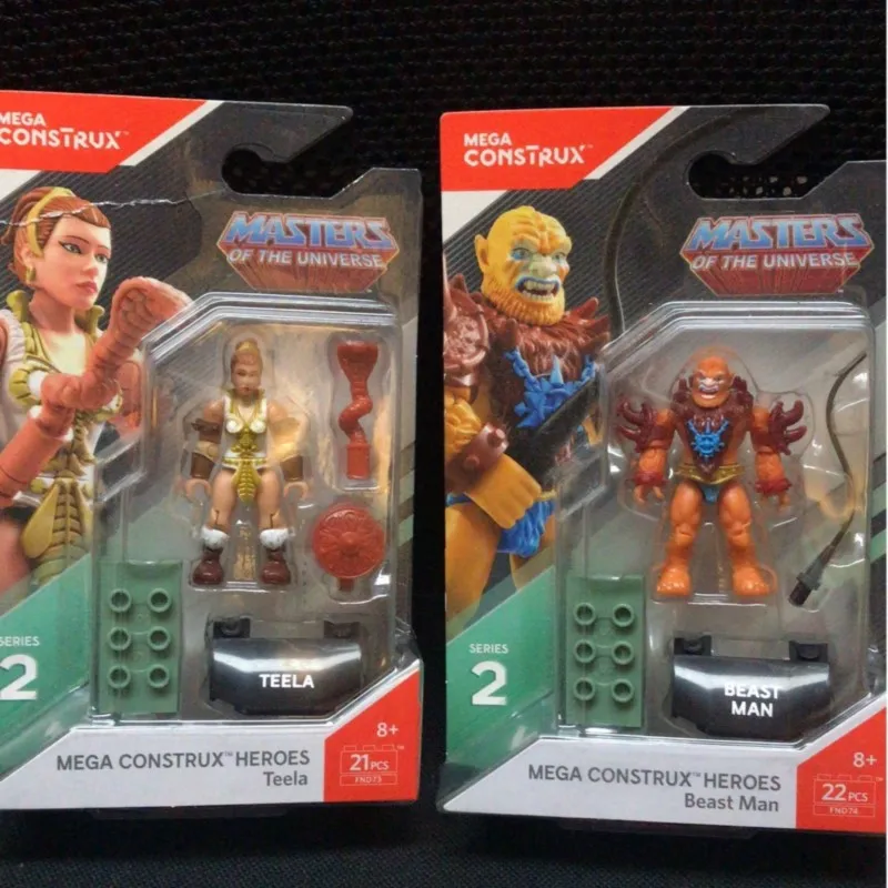 

Heroes Teela & Beast Man Masters of the Universe Mega Figures Construx