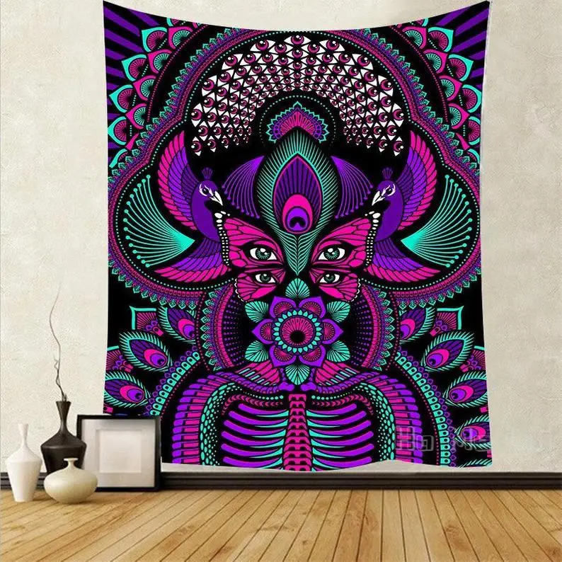 

Wall Art Psychedelic Hippie Tapestries Home Decoration
