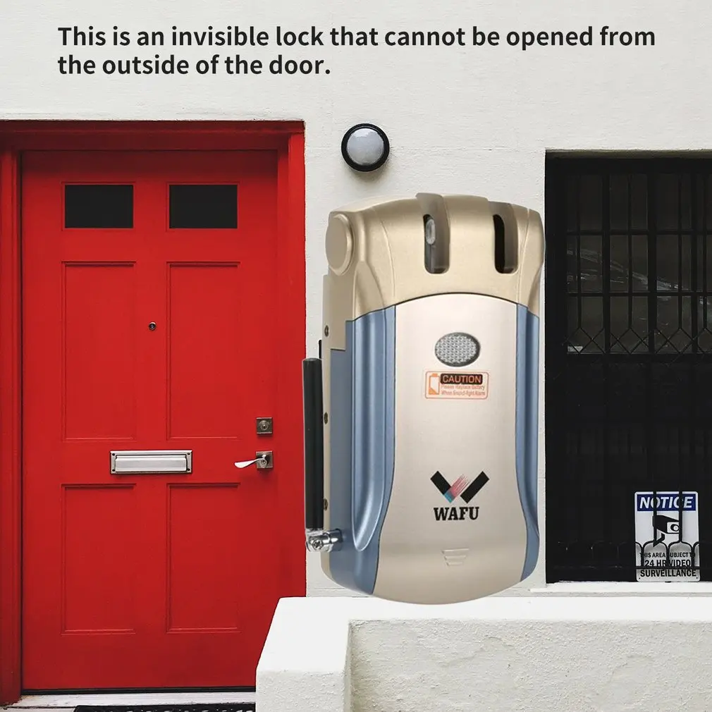 WAFU Smart Lock HF-008 включен и сенсорный экран без ключа смарт-замок Засов со встроенным сигналом тревоги