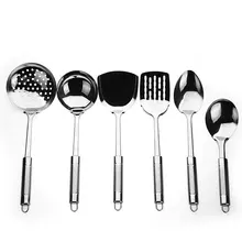 Yangjiang бытовые приборы из нержавеющей стали кухонная лопатка дуршлаг, Ladel кухонные принадлежности точки лопата