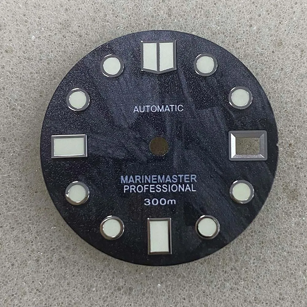 Peça de Substituição para Skx007 Nh35 Dial com c3 Movimento Assista Verde Luminosa 28.5mm 4 com c3 verde luminosa peça de substituição
