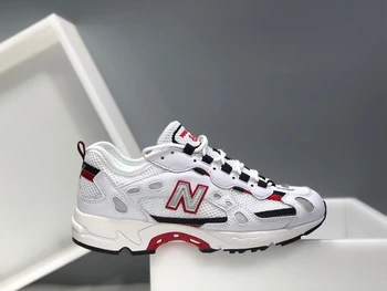 

2020 New Balance Men/Women NB827 Summer Mesh Breathable Daddy Shoes Unisex Gray Red Walking Comfort Track Sneakers Eur 36-45