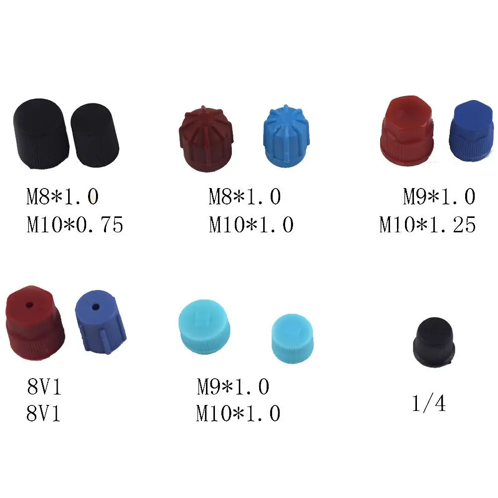 77pcs Universal A/C R134a R12 High Low Side Valve Core/Service Port Dust Cap Set Replacement Auto Air Conditioning Repair Parts air conditioning repair kit air conditioning valve core tool air conditioning valve core air conditioning charging port caps