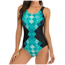 Женский цельный купальный костюм пуш-ап с подкладкой, повседневный купальный костюм из кусков с контролем живота, купальник для женщин, Новая мода