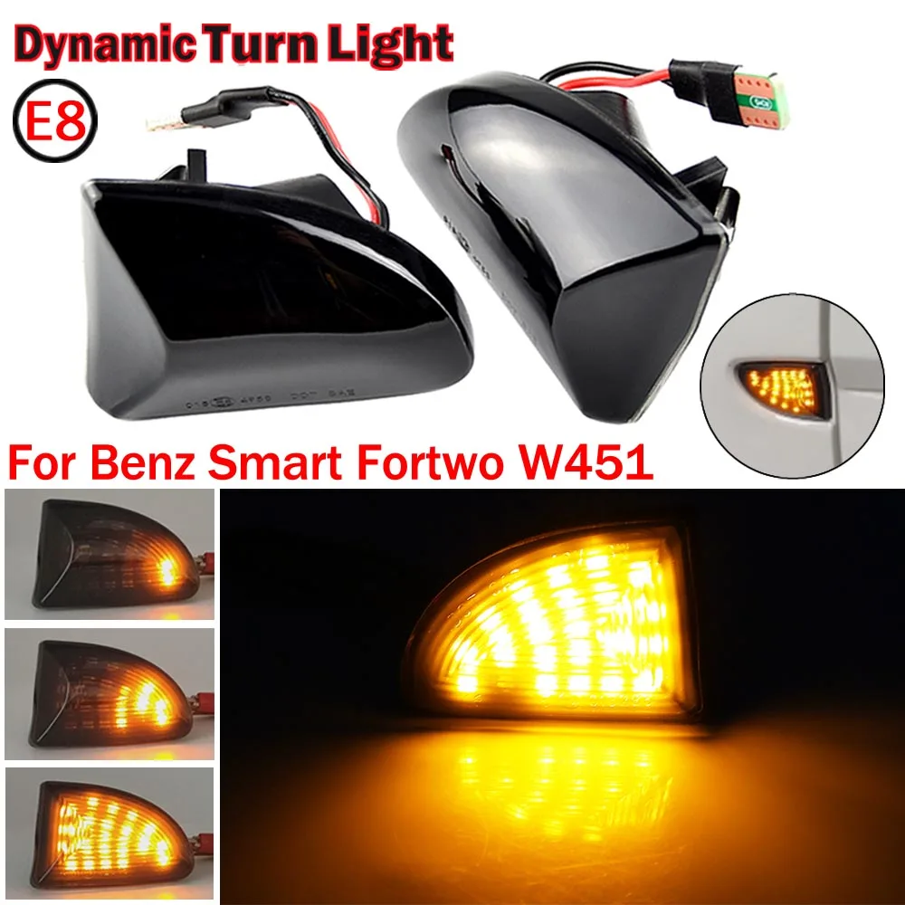 2 Luces de Pies LED para SMART FORTWO W451, Luces Interiores Coche Luz  BLANCAS