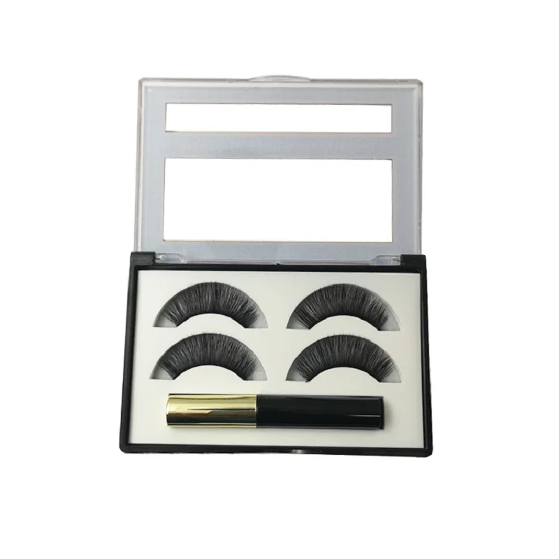 

5 Magnetic Eyelashes 3 Magnets Handmade 3D Magnetic Lashes Natural False Eyelashes Magnet Lashes Extension Reusable Sofe Eyelash