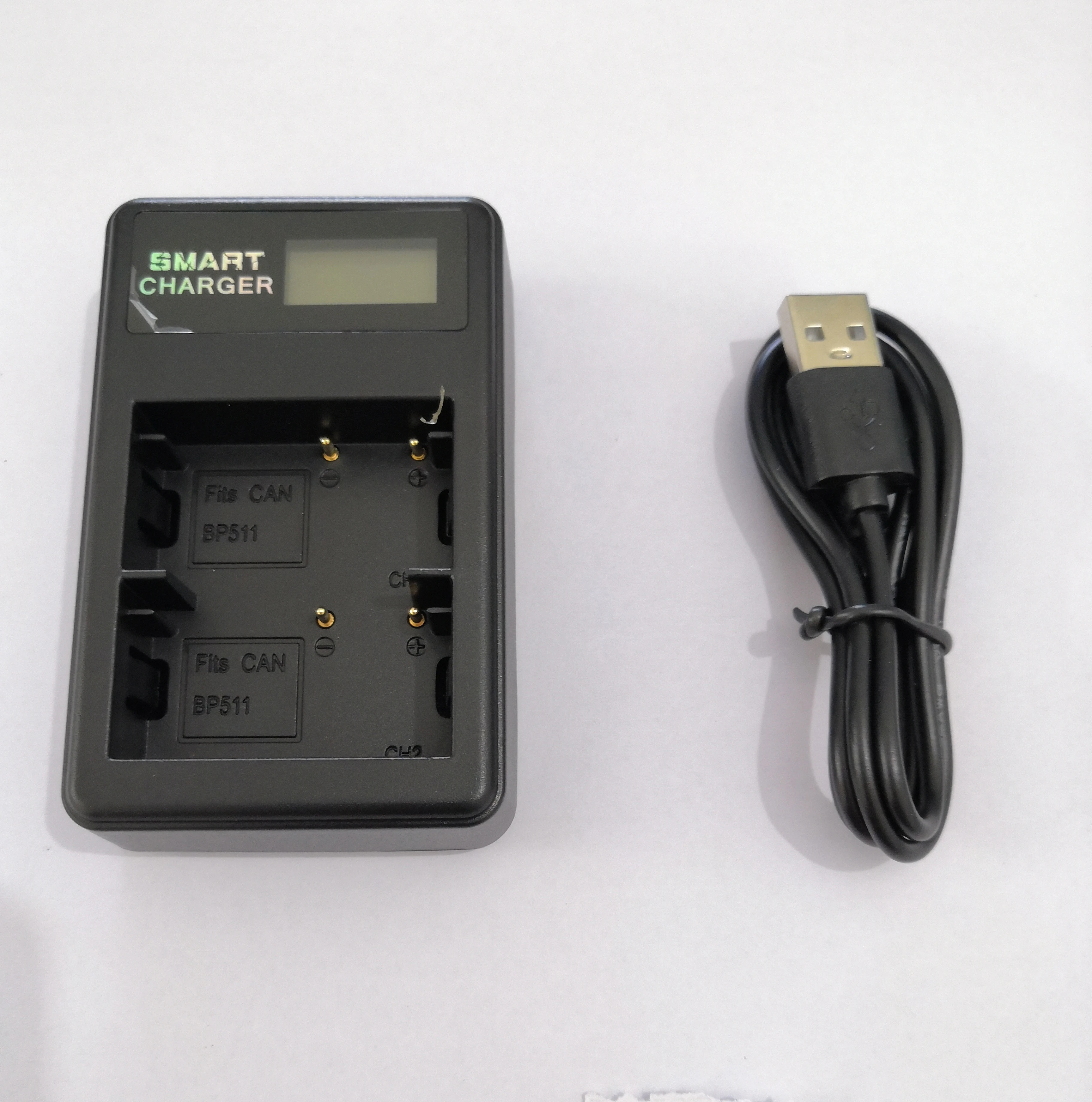 BP-511 светодиодный двойной USB Зарядное устройство для Canon BP511 5D 50D 40D 20D 30D 10D 1D D60 300D D30 Батарея