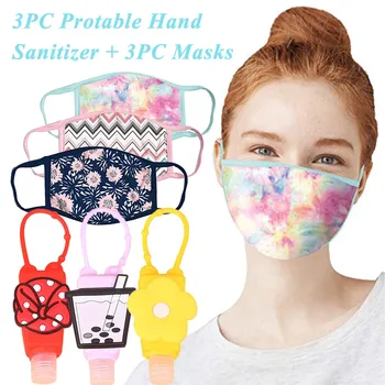 

3pc Adult Fashion Cartoon Printing Windproof Fog Haze Protective Cotton Mask Mascarilla Reutilizable Mondkapjes Herbruikbaar