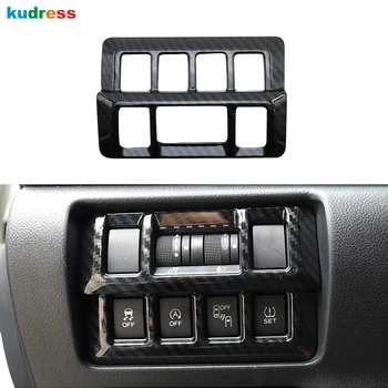 

For Subaru Crosstrek SUV 2017-2019 Carbon Fiber Car Headlight Switch Panel Frame Head Light Control Cover Interior Accessories