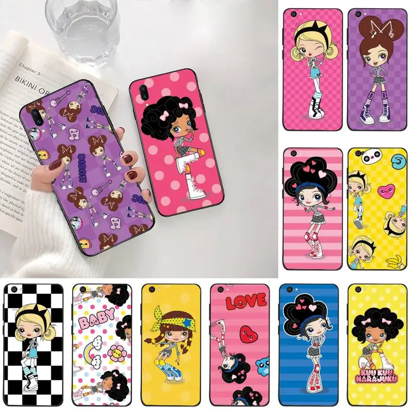 CUTEWANAN мультфильм Kuu Harajuku мягкий силиконовый черный чехол для телефона Vivo Y91c Y17 Y51 Y67