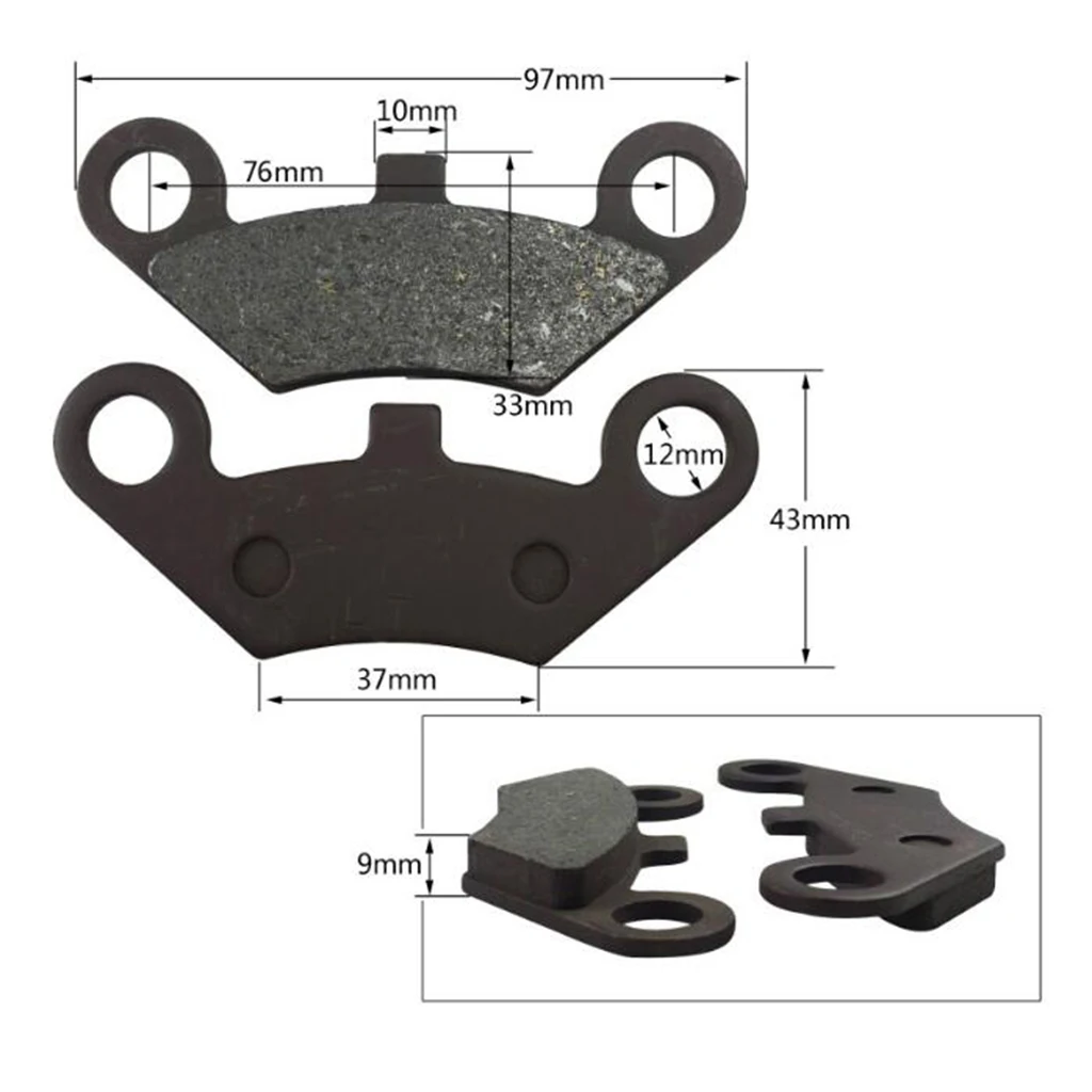 Передние тормозные колодки для Cf Moto/Cf500 500CC/Cf600 600CC X5 X6 X8 U5 ATV UTV