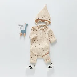 Ensemble 3 pièces pour bébé fille, vêtements d'intérieur avec chapeau, nouvelle collection 2021 