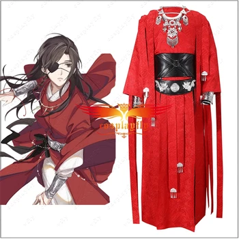 

Anime Heaven Official's Blessing Hua Cheng Cosplay Costume Red Kimono Belt Adult Men Women's Han Chinese Clothing Cuff Christmas