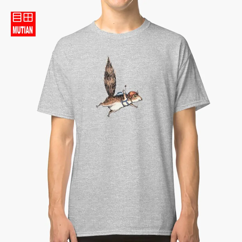 Skydiver футболка белка животное причудливая забавная Летающая Приключения милые