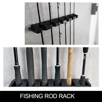 

Fishing Rod Display Stand Holder Vertical 6-bar Rack Fishing Rod Frame Wall-mounted Module Collection Rack