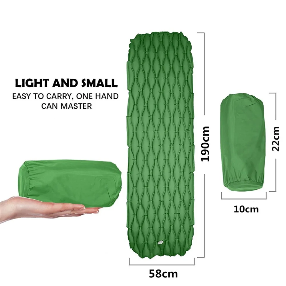 400 Gram Camping Automatic Inflatable Air Mat Mattress Outdoor Tent Mat Travel Hiking Sleeping Pad Beach Rest Mat Air Bed j25